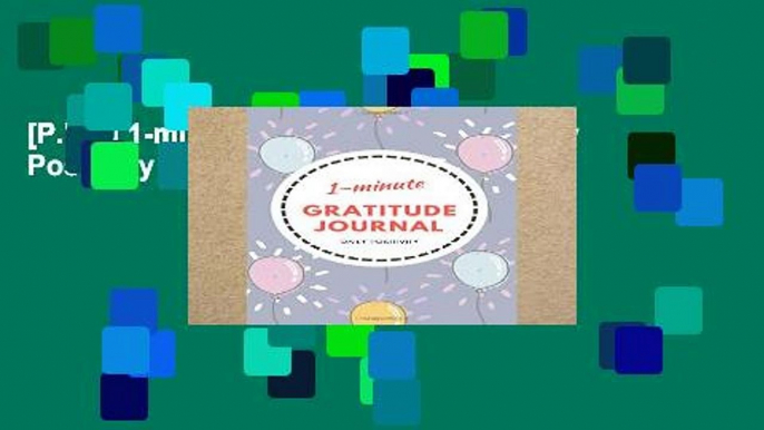 [P.D.F] 1-minute Gratitude Journal: Daily Positivity [A.U.D.I.O.B.O.O.K]