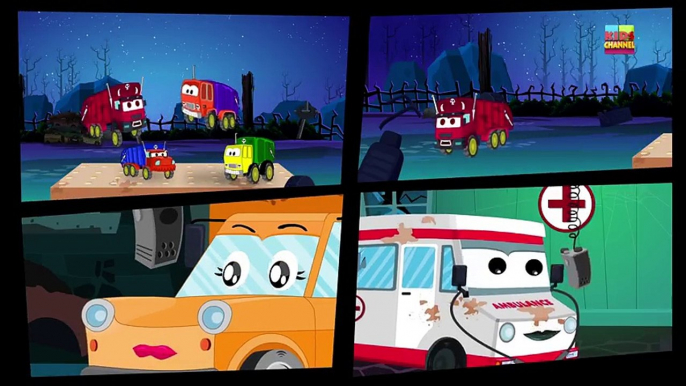 Tv cartoons movies 2019 Scary Garbage Trucks   Nursery Rhymes For Kids   Five little Garbage Trucks