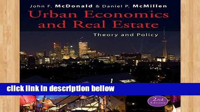 Best product  Urban Economics and Real Estate: Theory and Policy (Wiley Desktop Editions)