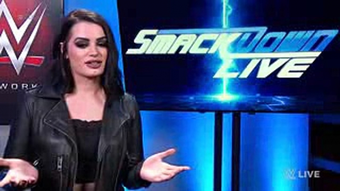 Paige announces a Last Woman Standing Match for WWE Evolution SmackDown LIVE, Oct. 9, 2018