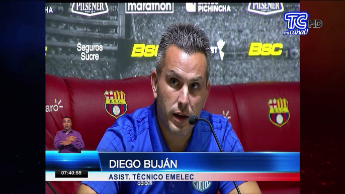 Diego Buján, asistente técnico de Emelec- “Algunas decisiones arbitrales condicionaron claramente el partido”