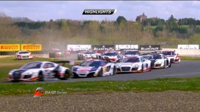 FIA GT - France Qualifying Race Short Highlights - Nogaro ..