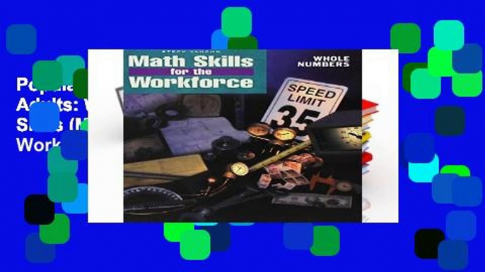 Popular Math Matters for Adults: Whole Numbers, Math Skills (Math Skills for Workforce)