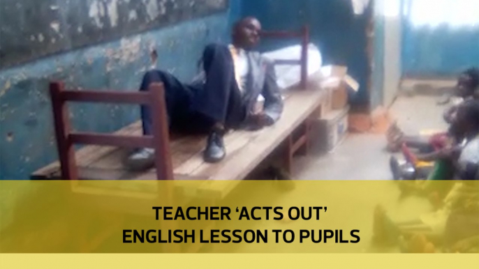 Teacher 'acts out' English lesson to pupils