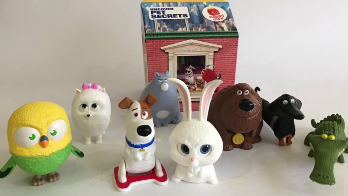 8 McDonalds - Secret Life of Pets Complete - Happy Meal - Max Duke Snowball Gidget - Unboxing Review