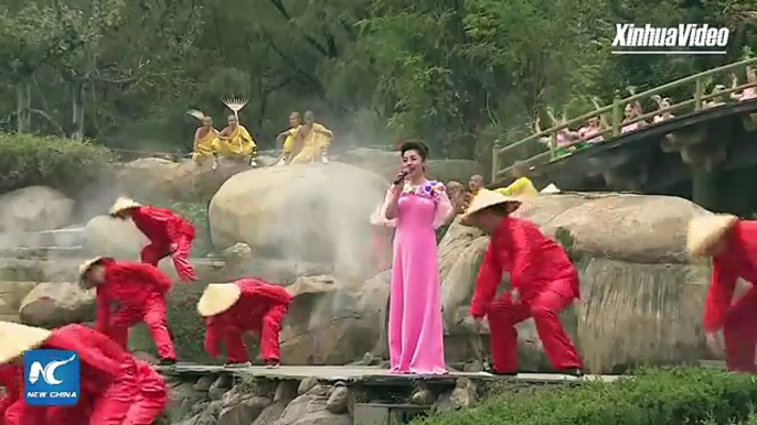 LIVE: Stunning martial arts show staged on Mt. Song, as an international Shaolin #KungFu festival opens near Shaolin Temple in China's Henan Province.