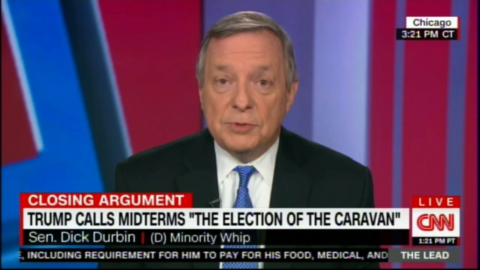 Sen. Dick Durbin on Donald Trump calls midterms "The Election of the caravan". #Mexico #MidtermsElection #DonaldTrump #DickDurbin