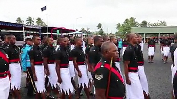 96 recruits graduated today after completing the 4 month course.76 were males and 20 were females.There were also recruits from Tuvalu and Nauru.