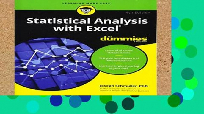 Popular Statistical Analysis with Excel For Dummies