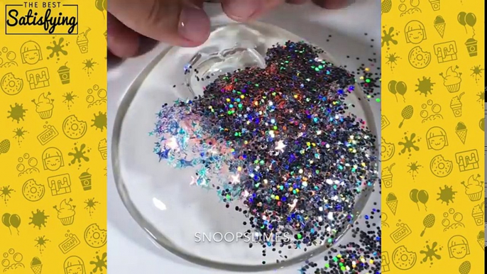 MOST SATISFYING GLITTER SLIME VIDEO l Most Satisfying Glitter Slime ASMR Compilation 2018 l 3