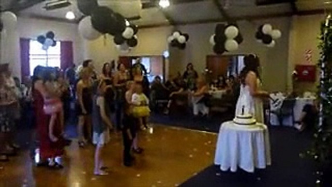 Woman Drops Baby To Catch Wedding Bouquet
