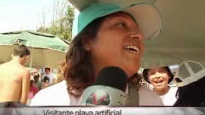 Gozan capitalinos las playas en el DF