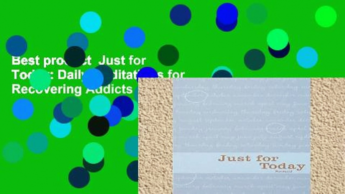 Best product  Just for Today: Daily Meditations for Recovering Addicts