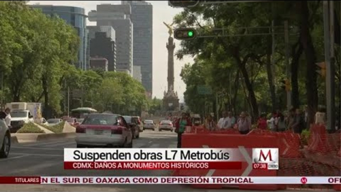 Línea 7 del Metrobús: suspenden obras