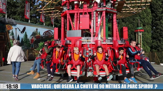 Le 18:18 : qui osera la chute de 90 mètres à 135 km/h au Parc Spirou de Monteux ?