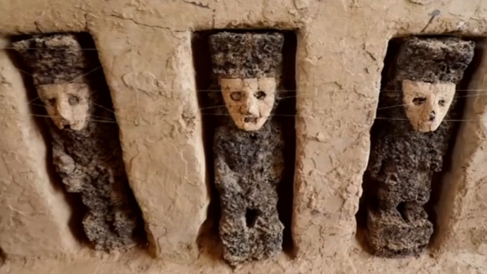 750-year-old Wooden Statues Unearthed In Peru