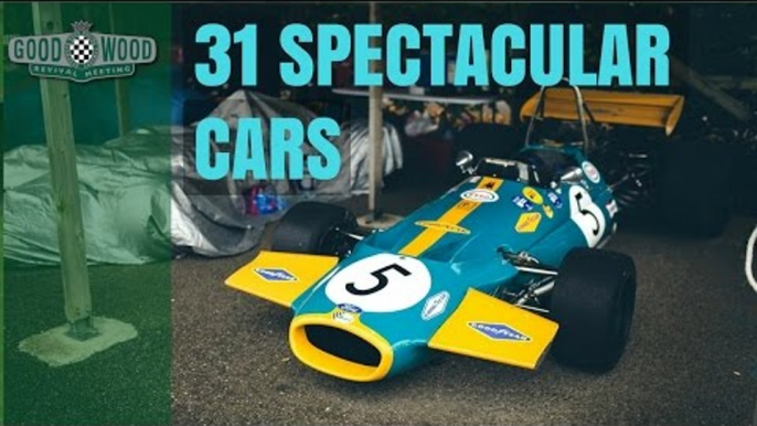 31 spectacular cars driven by legendary driver Jack Brabham