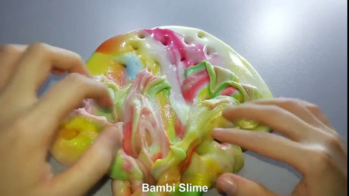 Bubbly Slime - Rainbow Slime - Most Satisfying Slime ASMR Video