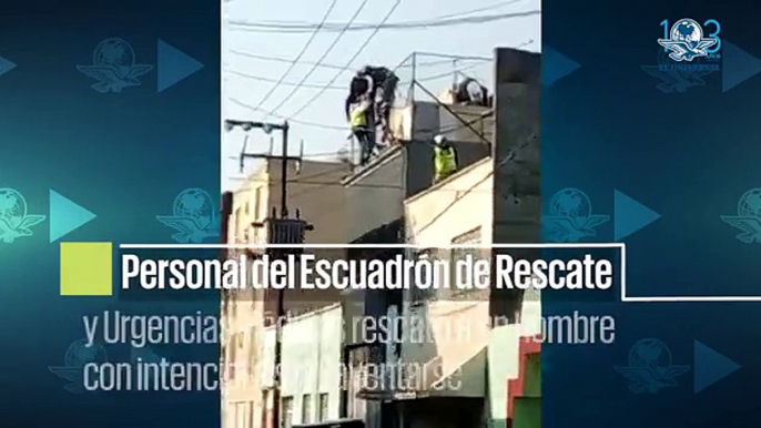 Salvan a joven que intentó suicidarse en la CDMX