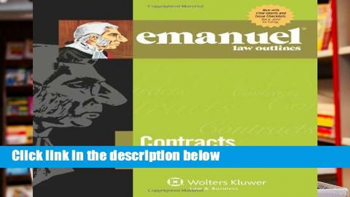 F.R.E.E [D.O.W.N.L.O.A.D] Emanuel Law Outlines: Contracts, Tenth Edition [A.U.D.I.O.B.O.O.K]