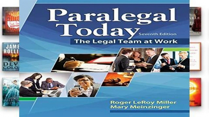 F.R.E.E [D.O.W.N.L.O.A.D] Paralegal Today: The Legal Team at Work (Mindtap Course List) [E.P.U.B]