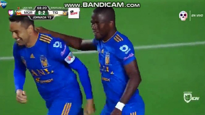 Enner Valencia Goal - Monarcas Morelia vs Tigres UANL  0-2