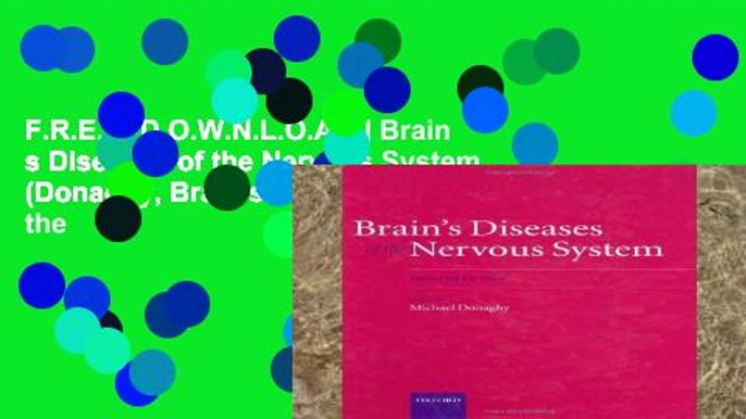 F.R.E.E [D.O.W.N.L.O.A.D] Brain s Diseases of the Nervous System (Donaghy, Brain s Diseases of the