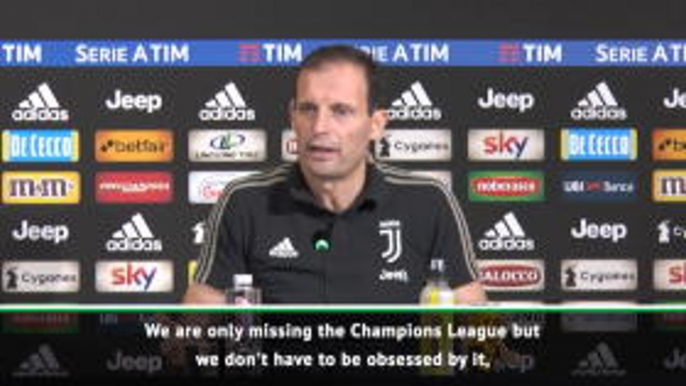 Juventus aren't obsessed about winning Champions League - Allegri