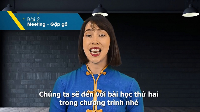 Tiếng Anh giao tiếp cơ bản - Bài 2 Meeting – Gặp gỡ