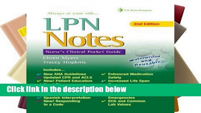 [P.D.F] LPN Notes: Nurse s Clinical Pocket Guide [P.D.F]