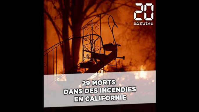 Incendies en Californie: Une trentaine de morts, bilan le plus lourd depuis 1933