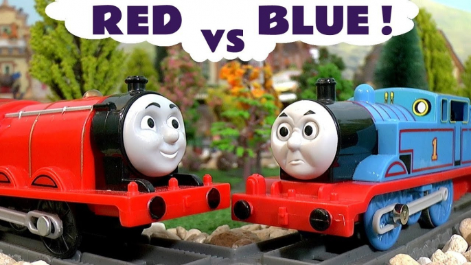 Learn Colors with Thomas and Friends Red vs Blue, with Paw Patrol and many other Avengers 4 Superheroes - A Fun Toy Story for Kids