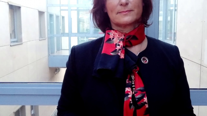 Isabelle Di Florio, déléguée consulaire de la CCI des Vosges, invitée au salon "Go!" création-reprise d'entreprise qui s'est tenue ce jeudi à la pépinière d'entreprises à Saint-Dié-des-Vosges