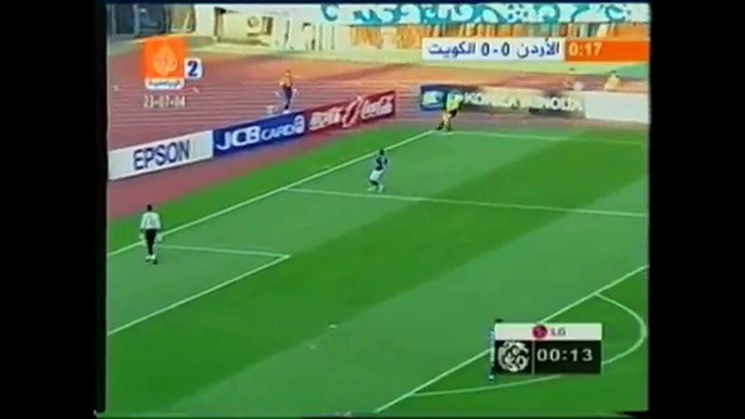 الشوط الاول مباراة الاردن و الكويت 2-0 كاس اسيا 2004