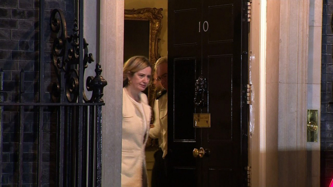 Rudd leaves Downing Street as work and pensions secretary