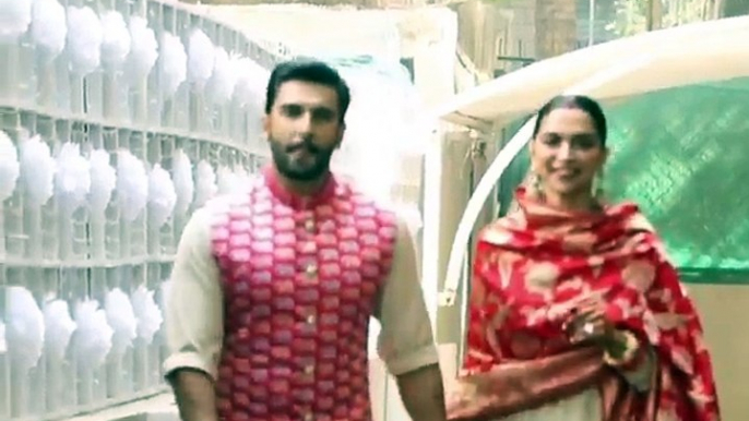 Deepika And Ranveer  reach home in Mumbai after wedding