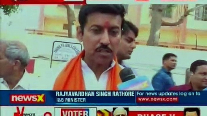 Lok Sabha Elections 2019 Phase 5 Voting LIVE: Rajyavardhan Singh Rathore after casting his vote