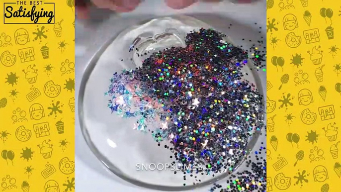 MOST SATISFYING GLITTER SLIME VIDEO l Most Satisfying Glitter Slime ASMR Compilation 2018 l 3