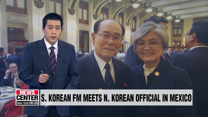 S. Korean FM tells top N. Korean official she hopes Kim Jong-un visits Seoul soon