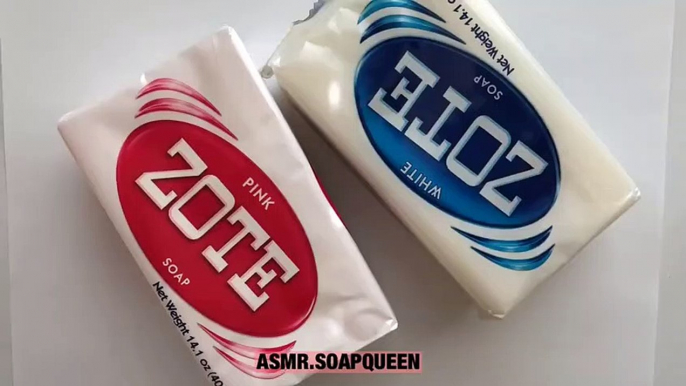 Constantly shaving soft soap with a peeler- ASMR