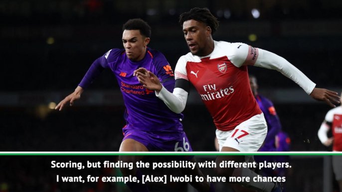 Iwobi needs to have more scoring opportunities - Emery