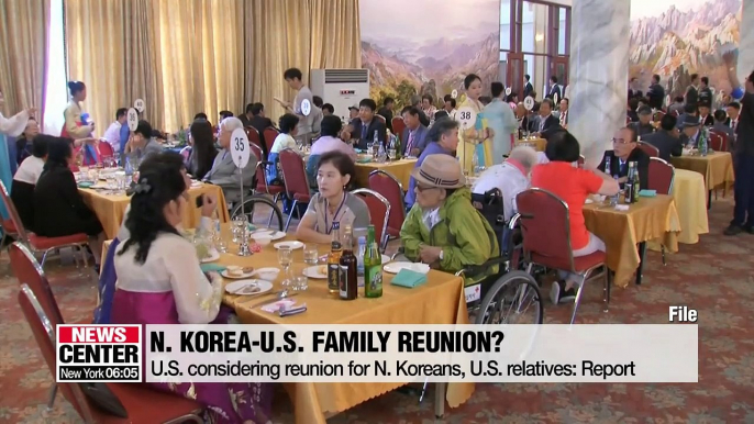 U.S. considering reunion for Americans and N. Korean relatives: Report