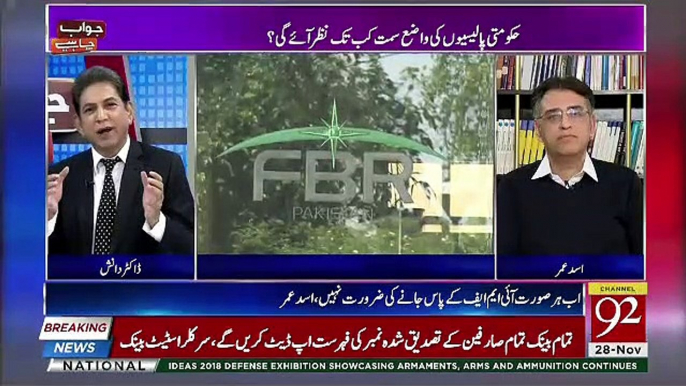 Is Govt Should Need Change in FBR , Asad Umer Response