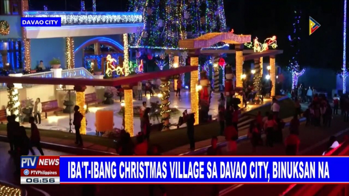 Iba't ibang Christmas village sa Davao City, binuksan na