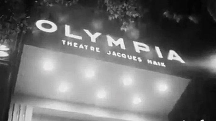 Johnny Hallyday à l'Olympia au concert de Ray Charles-RTF (16.10.1963)