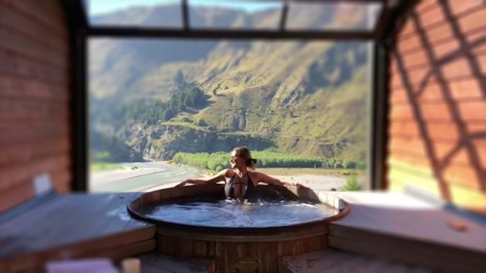 This Amazing Hot Pool Has Jaw Dropping Views Because It's On The Side Of A Cliff