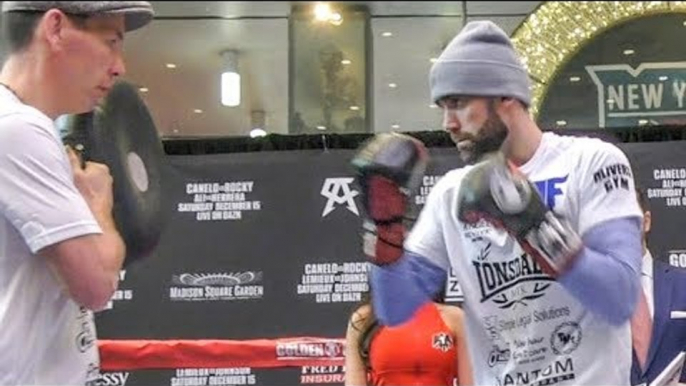 ROCKY FIELDING Workout vs Canelo Alvarez