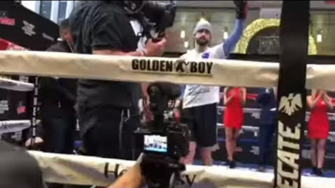 Rocky Fielding ALL POWER! Pad Workout vs Canelo Alvarez