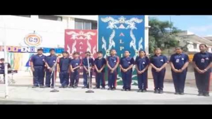 ALPINE PUBLIC SCHOOL Students Practicing,Performing KADAM KADAM BADAAYE JA For Independence Day 2015