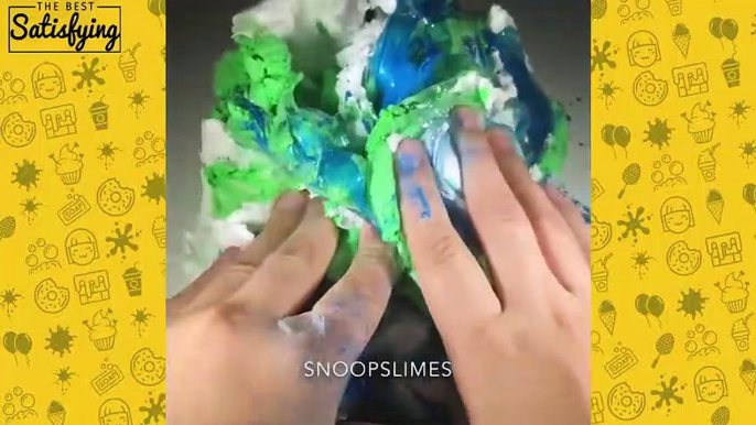 MIXING CLAY IN SLIME VIDEO l Most Satisfying Clay Mixing Slime ASMR Compilation 2018